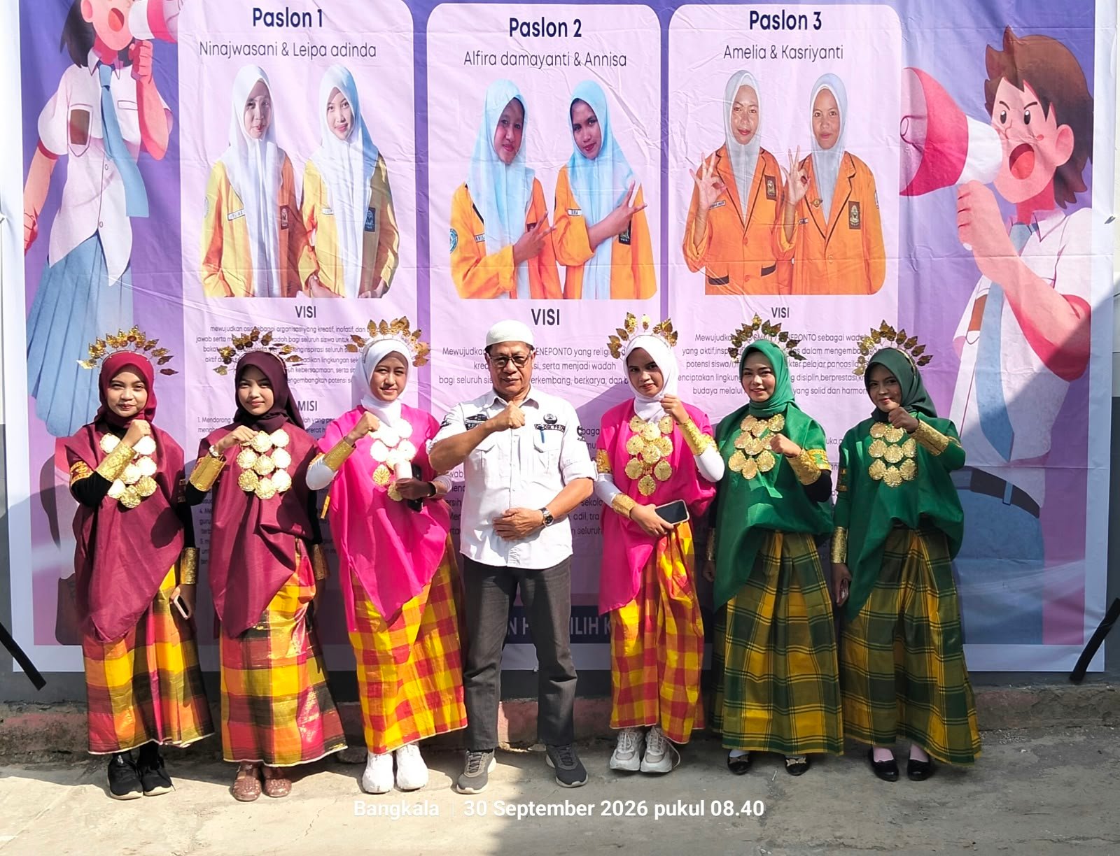 Amelia & Kasriyanti Terpilih sebagai Ketua dan Wakil Ketua OSIS SMAN 7 Jeneponto