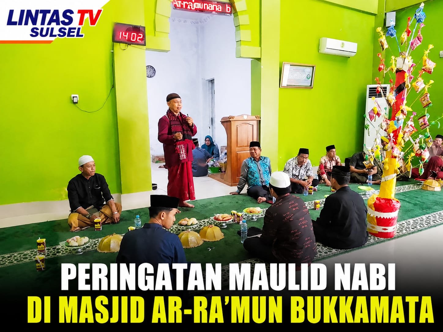 MAULID NABI DI MASJID AR-RA'MUN BUKKAMATA, WARGA DIAJAK PERKUAT AKHLAKUL KARIMAH