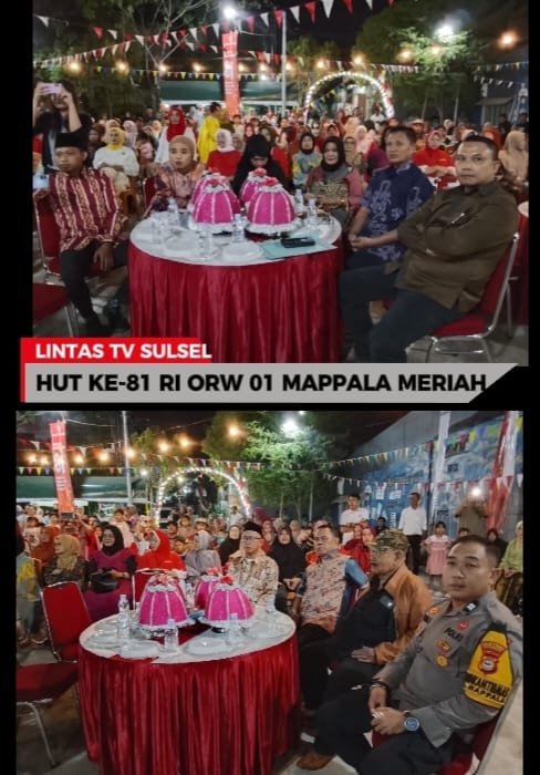 HUT KE-81 RI DI ORW 01 MAPPALA MERIAH, WARGA DIAJAK PEDULI KEBERSIHAN