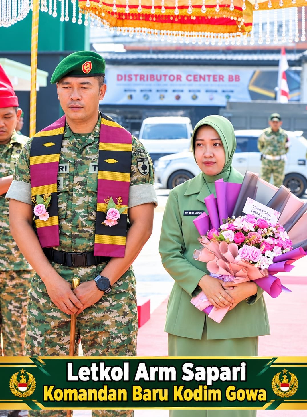 Letkol Arm Sapari Resmi Jabat Dandim 1409/Gowa
