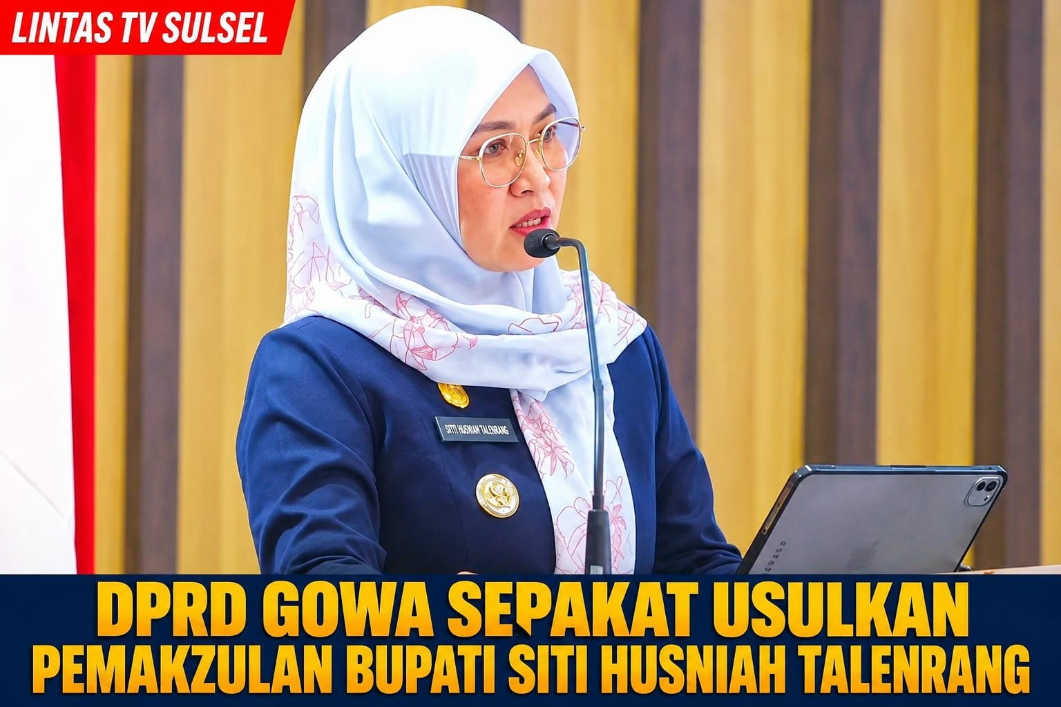 DPRD GOWA SEPAKAT USULKAN PEMAKZULAN BUPATI SITTI HUSNIAH TALENRANG