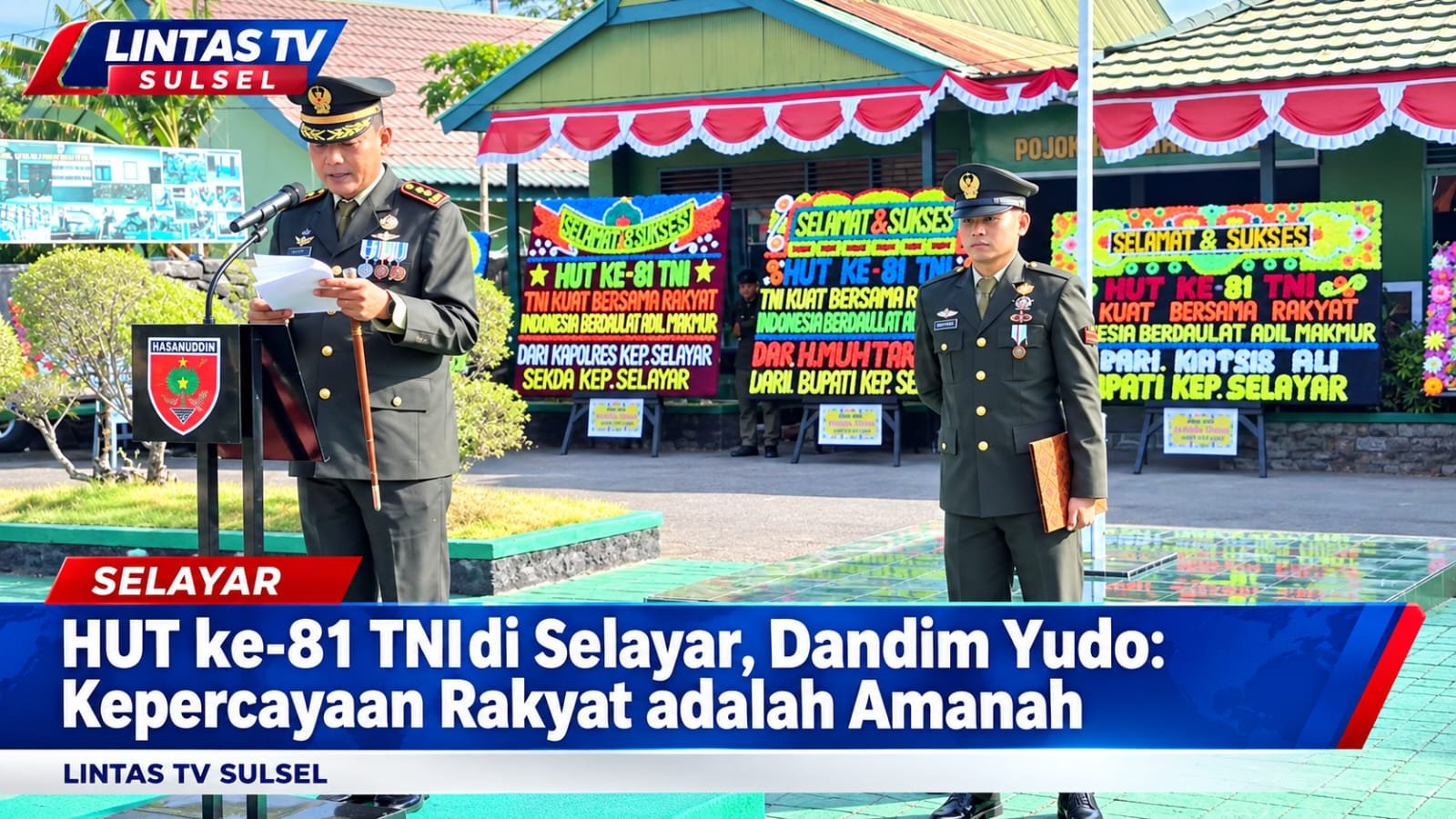 HUT ke-81 TNI, Kodim Selayar Tegaskan Pengabdian dan Kedekatan dengan Rakyat