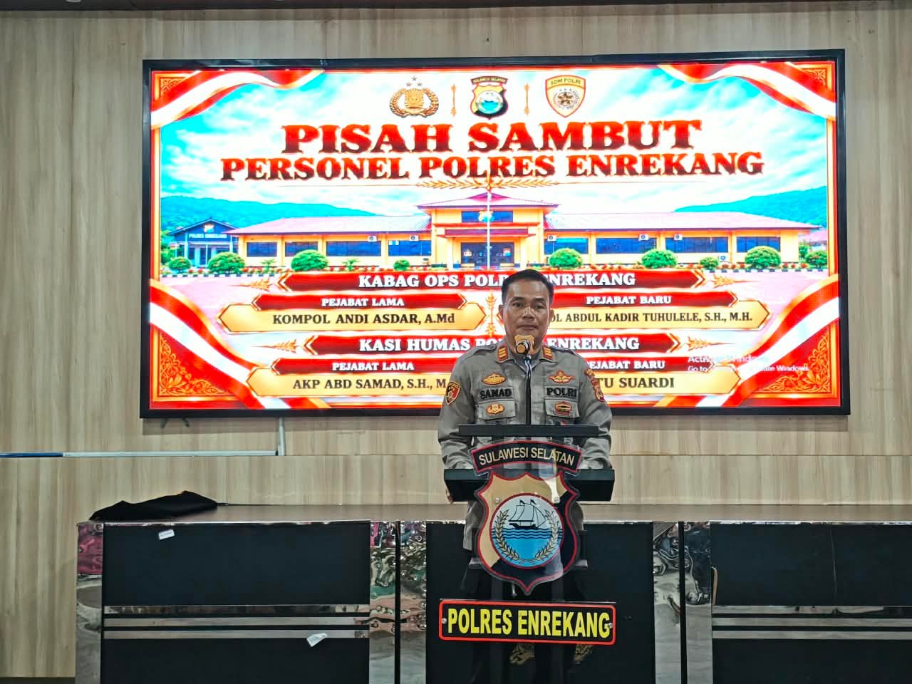 ROTASI JABATAN KASI HUMAS POLRES ENREKANG BERGANTI