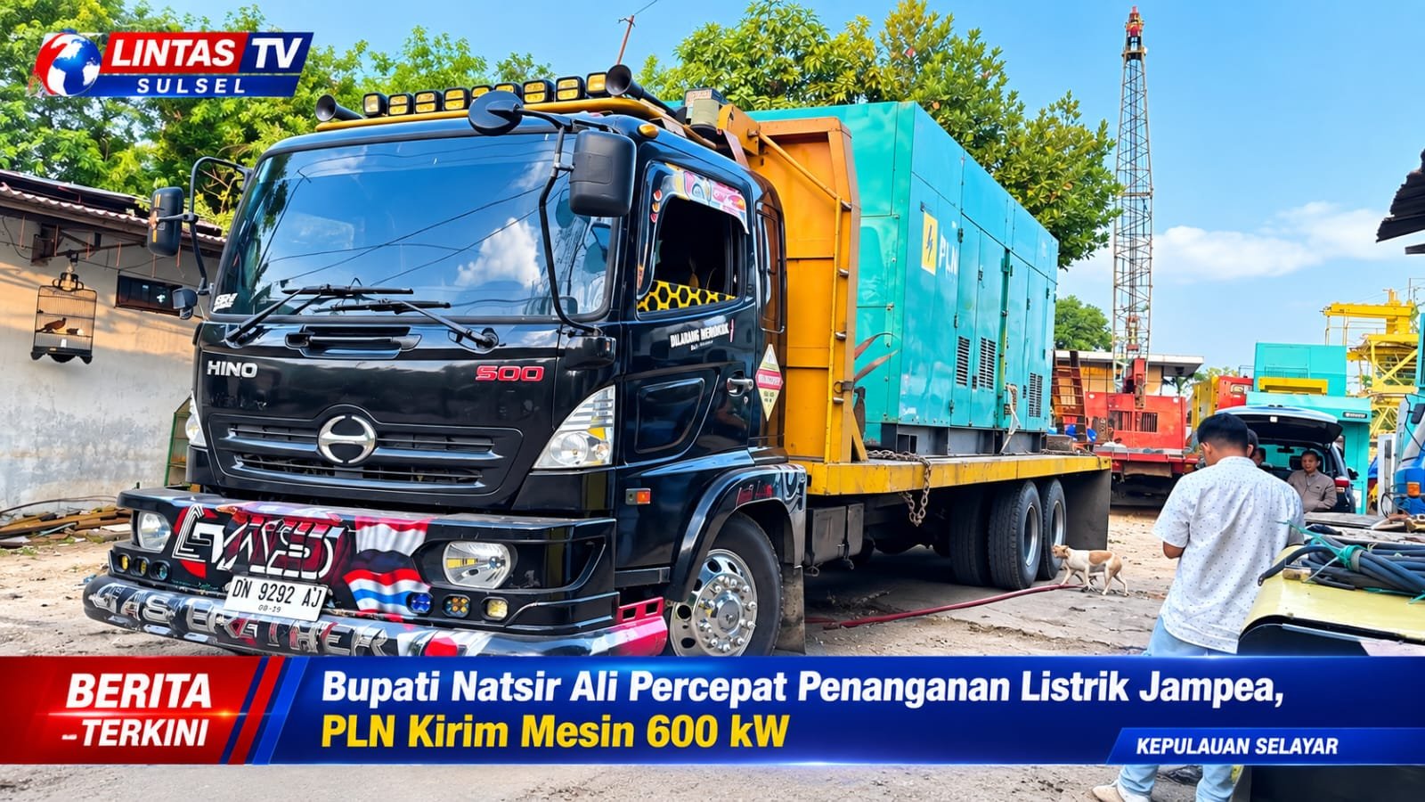 Bupati Natsir Ali Percepat Penanganan Listrik Jampea, PLN Kirim Mesin 600 kW